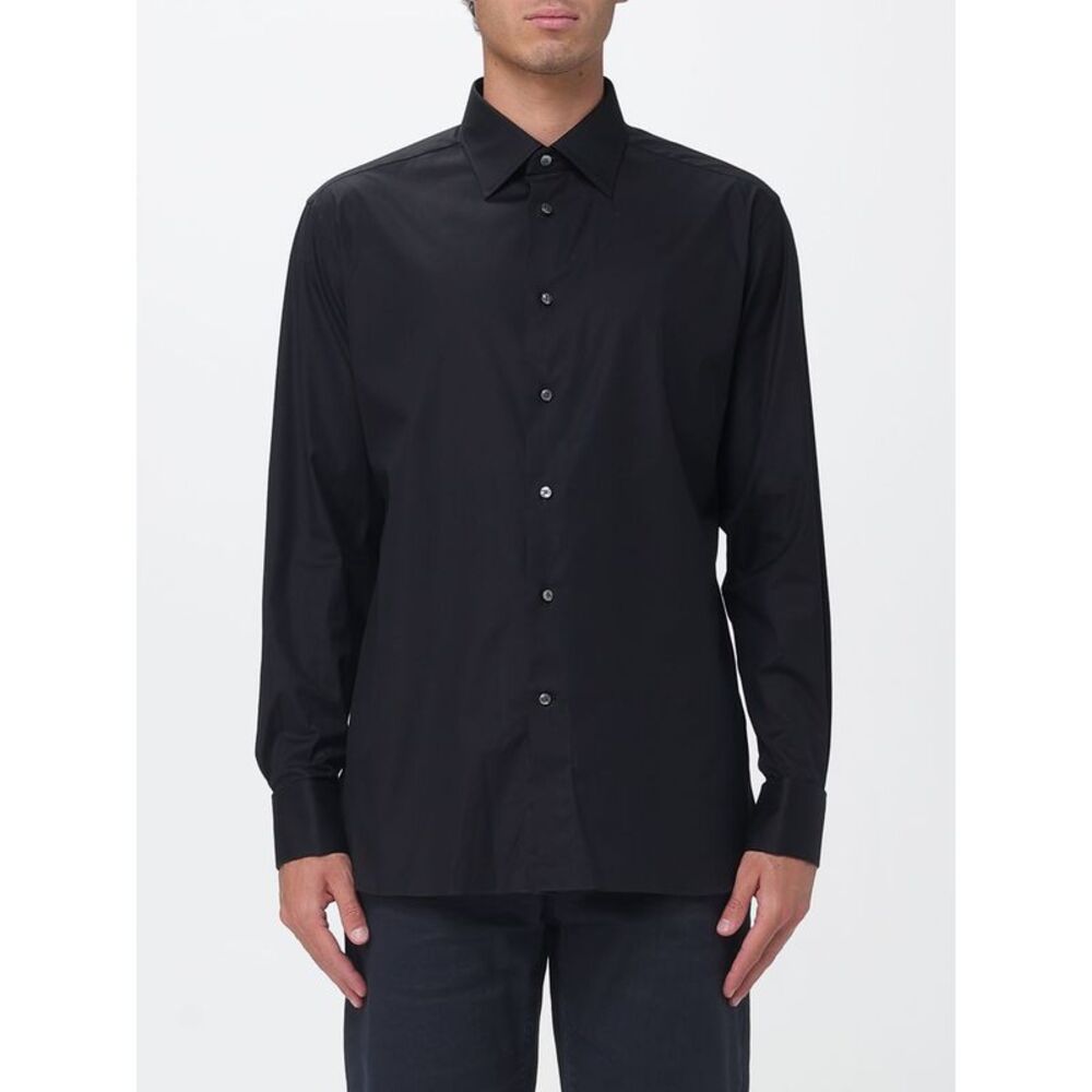 Zegna Men Basic Zegna Stretch Poplin Shirt